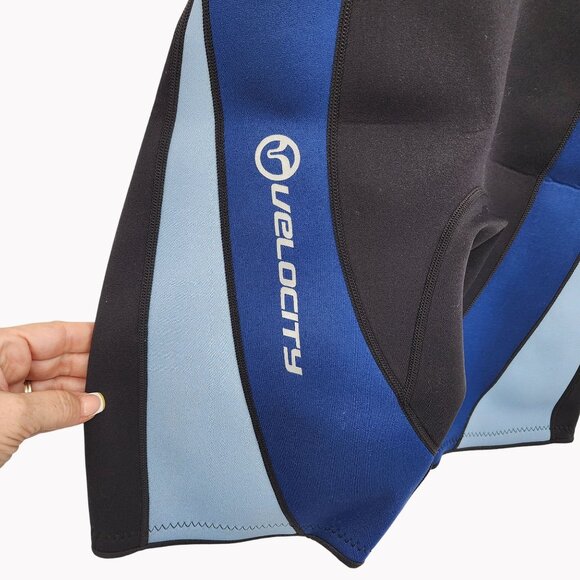 Body Glove Velocity Womens 9/10 Shorty Wetsuit 2mm Neoprene Black Blue - Picture 2 of 11